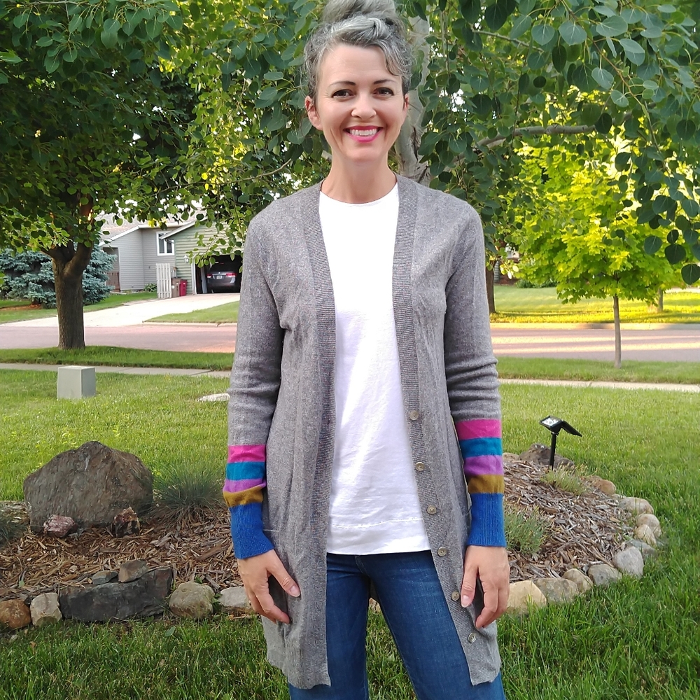 CHRISTOPHER FISCHER cashmere boyfriend cardigan M